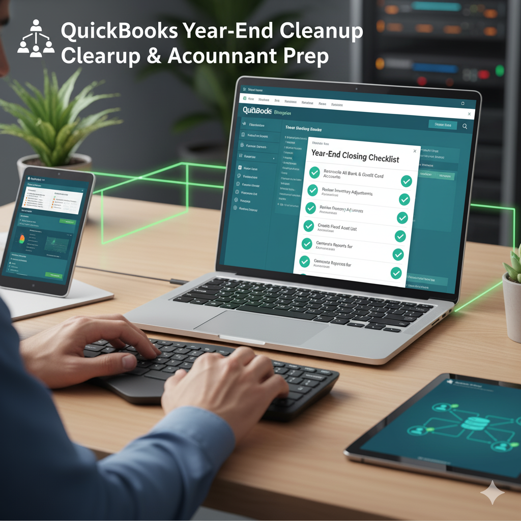 QuickBooks Year-End Cleanup & Accountant Preparation