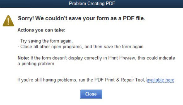QuickBooks Printing Errors Causes